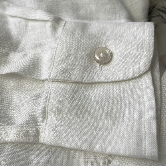 Vilebrequin Boys Jessy Linen Shirt  - White Size 8 NWT - Picture 9 of 9
